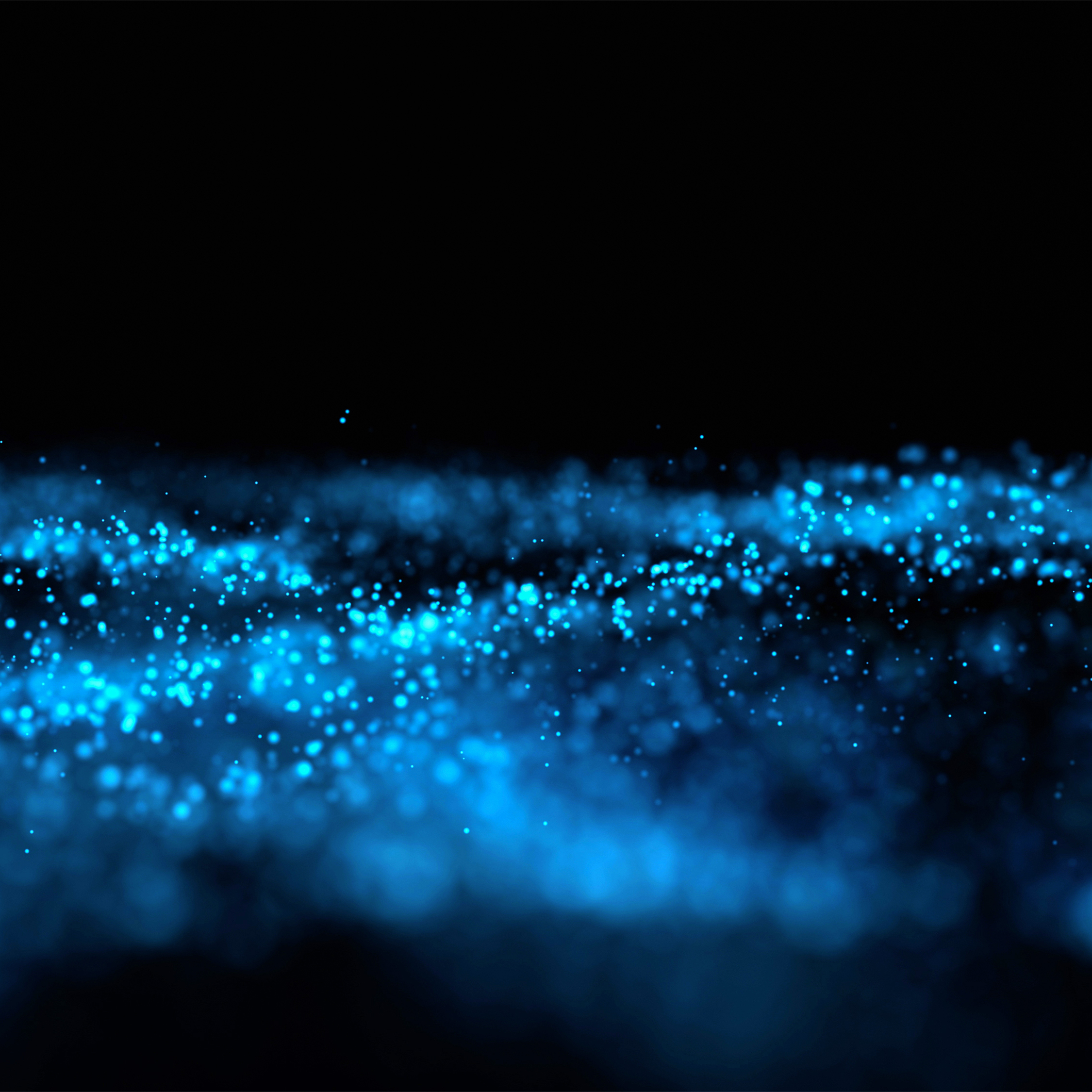 Abstract particles render on dark background, graphic and motion concept